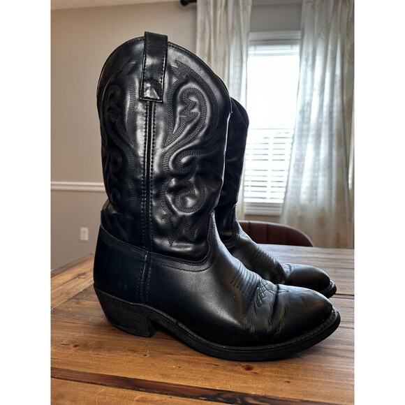 Cody James Men's Cowboy Boots Black Leather Size 9EE CJ4240 R Toe Oil Resistant - Picture 3 of 10